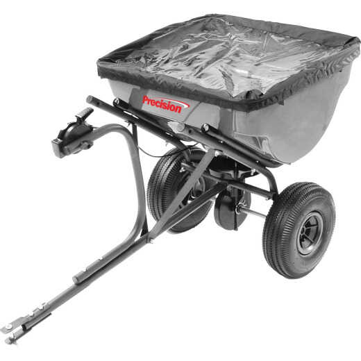 Precision 100 Lb. Tow Broadcast Spreader with Cover