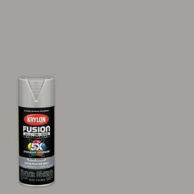 Krylon Fusion All-In-One Satin Spray Paint & Primer, Pewter Gray